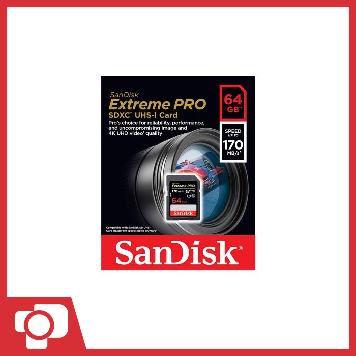 Thẻ Nhớ Sandisk Extreme Pro Sdxc Uhs-I U3 V30 170mb / S 64gb