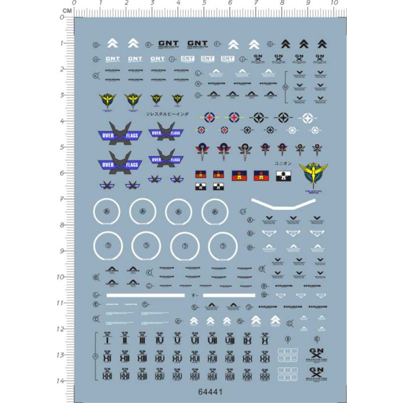 Decal nước MG 1/100 GN X