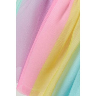 Đầm voan chân váy cầu vồng H&M