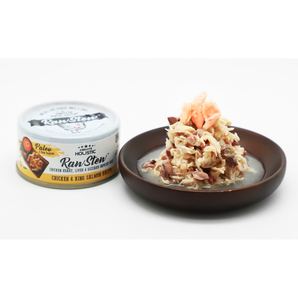 Pate lon chó mèo Absolute holistic raw stew mỹ 80g, thức ăn cao cấp tăng cân AH Con Mèo Xiêm