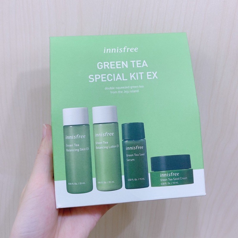 Kit Dưỡng Da Mini Trà Xanh Innisfree Green Tea Special Kit EX