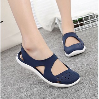 Dép sandal nhựa quai hậu đi biển đi khi mưa thời trang nữ GNN07