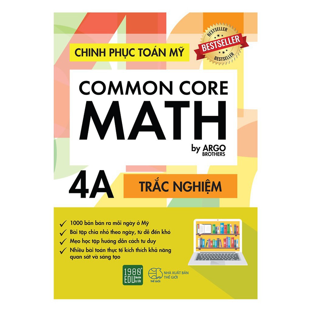 Sách - Common Core Math - Chinh phục toán Mỹ 4A ( Tặng Kèm Bookmark )