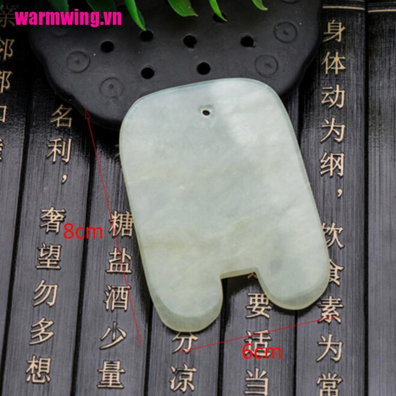 [Hàng mới về] Miếng cạo gió bằng đá ngọc bích dùng để massage