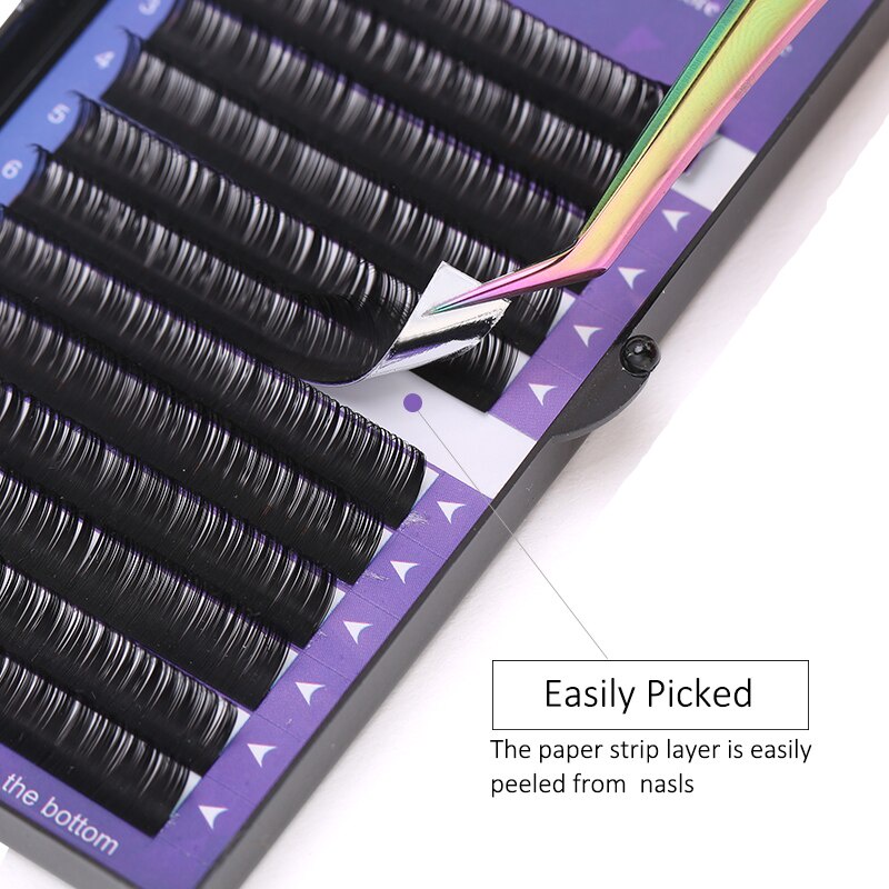 Năm hộp C D quánh lông mi giả được tạo bằng lông mi giả bằng tay giả