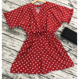 SÉT BỘ | JUMPSUIT CHẤM BI THẮT NƠ DỄ THƯƠNG | SÉT CHẤM BI