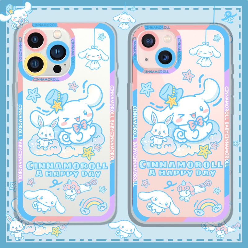 Ốp Điện Thoại Tpu Mềm Hình Cinnamoroll Với Tai To Cho iPhone 11 12 13 pro max XS X XR XSMax 7 8 6 6s plus SE 2020