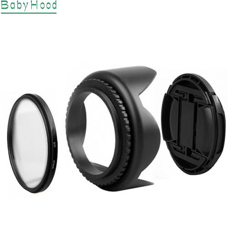 Phụ Kiện Bảo Vệ Ống Kính Máy Ảnh D5300 D5600 D3400 Af-P Hình Vương Miện Màu Đen Cho Nikon 55 mm