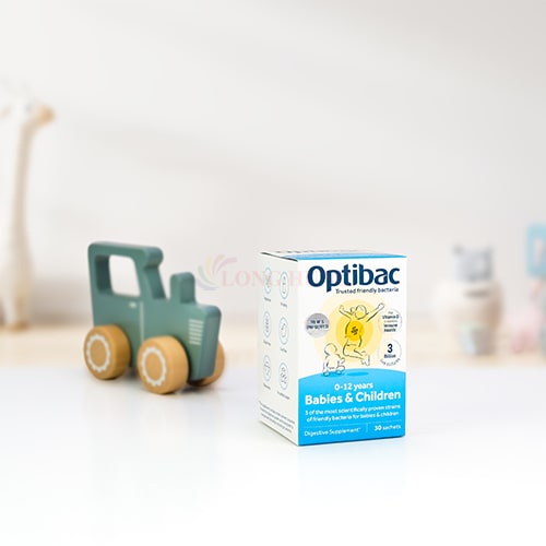 Men vi sinh dành cho trẻ em OptiBac Probiotics For Babies & Children hỗ trợ cân bằng vi sinh cho bé