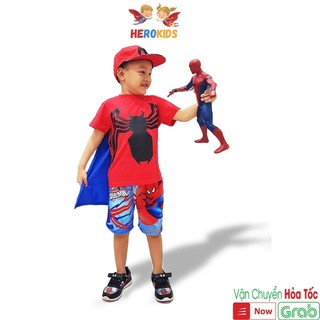 Thời trang trẻ em, người nhện chất cotton co giãn 4 chiều Herokids NHEN2001