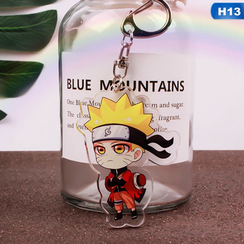 Móc Khóa Nhựa Acrylic Hình Nhân Vật Naruto Kakashi Hinata Sasuke