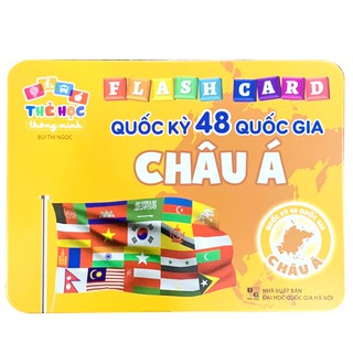 Thẻ Học Thông Minh Song Ngữ Chủ Đề Quốc Kỳ Các Quốc Gia Châu Á