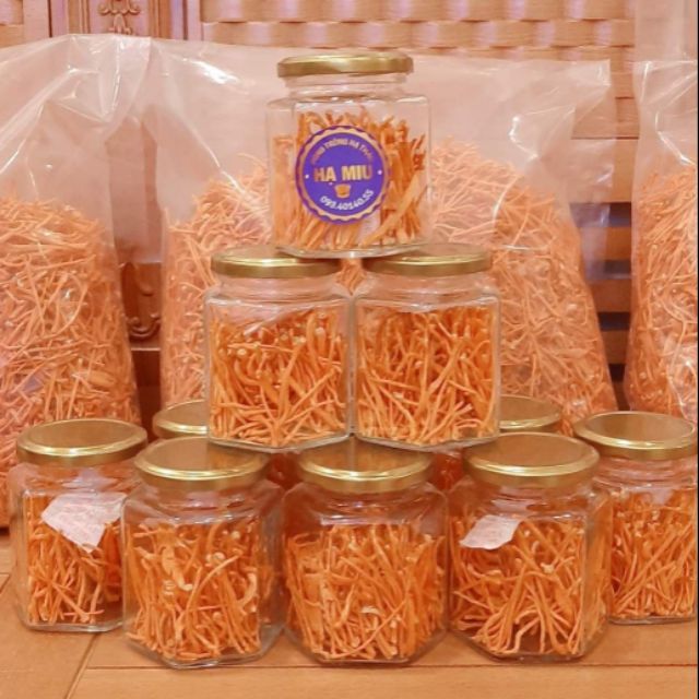 10 gam Đông trùng hạ thảo khô sấy thăng hoa