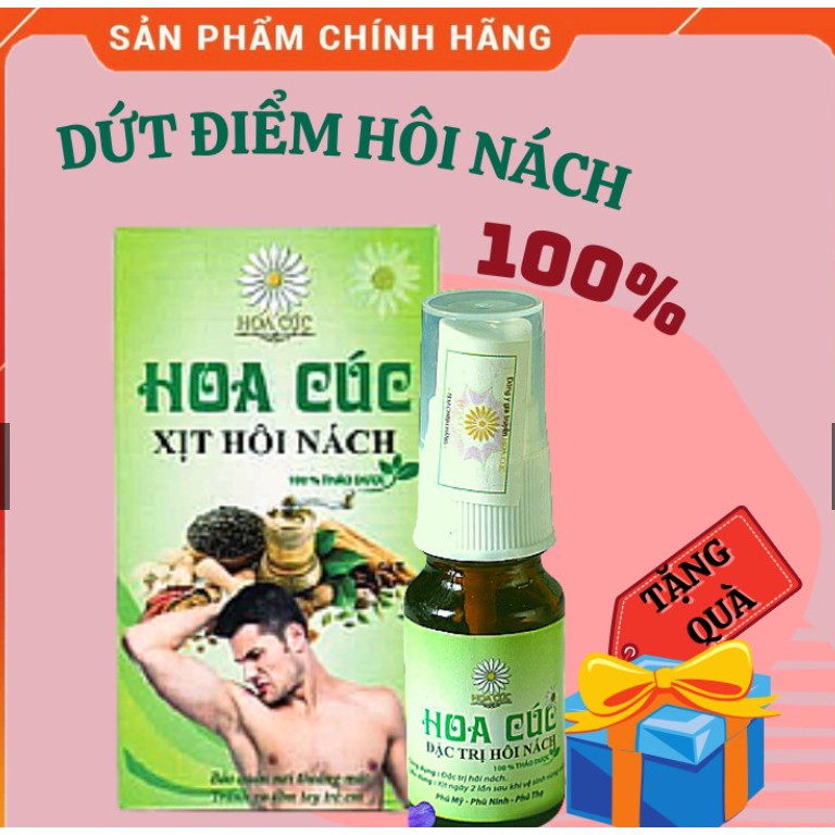 (Chính Hãng) Xịt Triệt Hôi Nách Hoa Cúc - Ngăn Tiết Mồ Hôi - Giảm Thâm (Mẫu Mới)