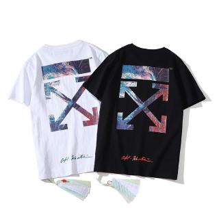 Áo Thun Tay Ngắn In Logo Off-White Trẻ Trung Cho Cặp Đôi