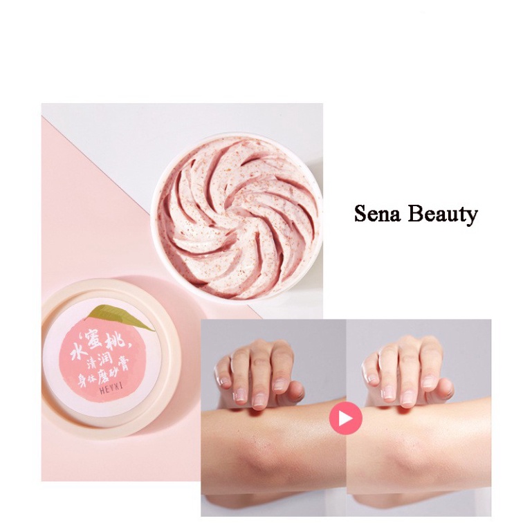 Một hũ tẩy da chết body đào Heyxi Peach Clear Body Scrub 200G HTTBC1 | BigBuy360 - bigbuy360.vn