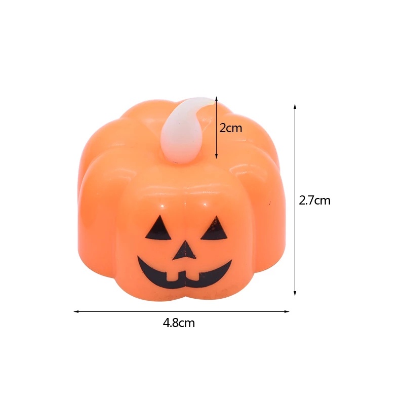 Đèn dạng nến hình bí ngô trang trí cho ngôi nhà ngoài trời bữa tiệc halloween