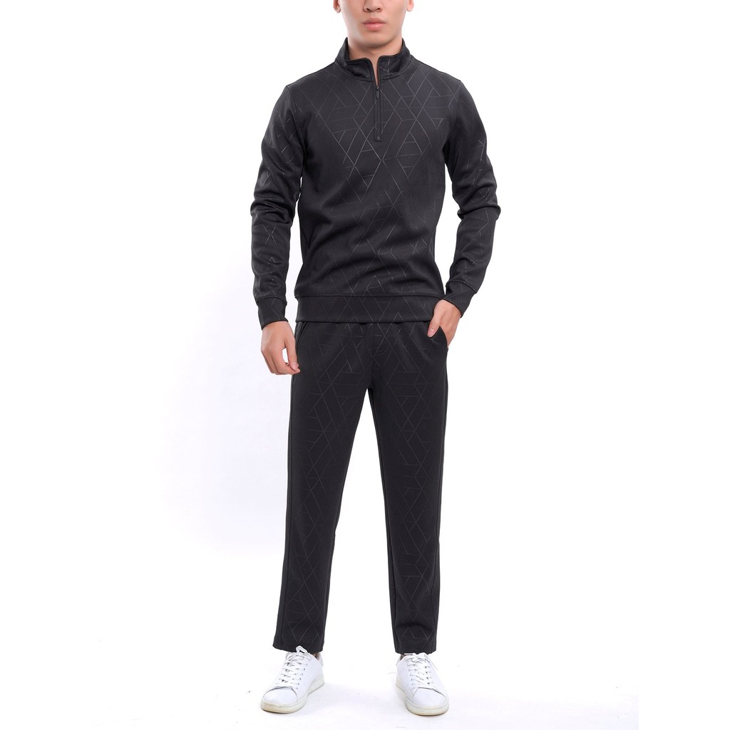 [SALE 45%] Bộ nỉ nam Aristino ép nhiệt cực sang chảnh, ống suông ALH012W7, tag 1200k | BigBuy360 - bigbuy360.vn