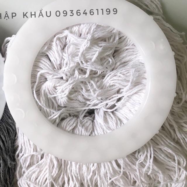[Siêu rẻ] Bông 100% Cotton Lau Nhà 360 Độ Thấm Nước Sợi Dễ Dàng Lau Sạch Bụi Bẩn Siêu Bền Siêu Xịn Hàng Loại 1