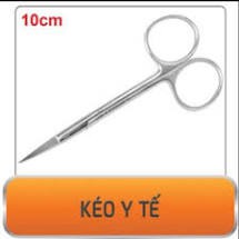 Kéo y tế 10cm cong và thẳng
