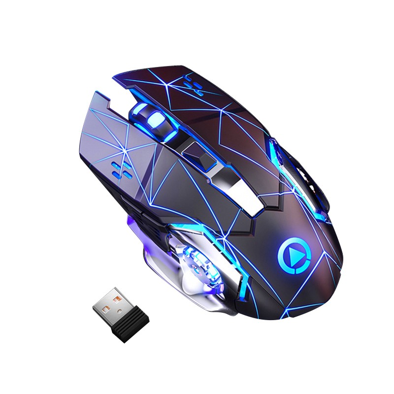 IOR* 3200DPI 6 Key Light Weight Ultra Quiet Rechargeable RGB Gaming Mouse E-sports