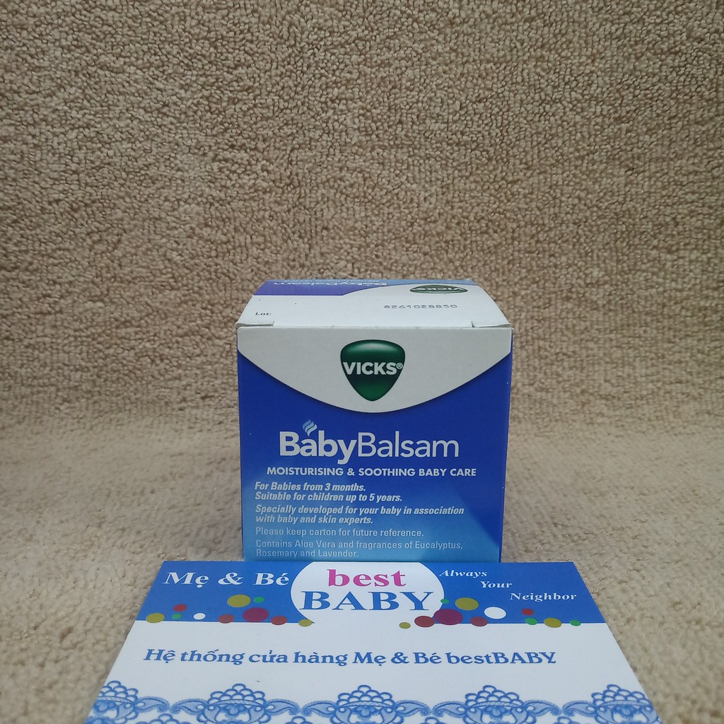 ✅Dầu Bôi Giữ Ấm Giảm Ho Cho Trẻ Vicks Baby Balsam Úc [NỘI ĐỊA] hộp 50g