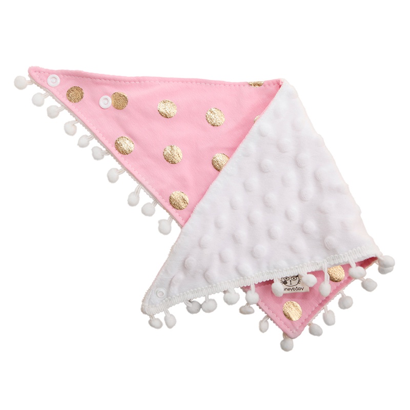 Yếm Ăn Sát Nách Viền Bèo Dễ Thương Cho Bé Sơ Sinh