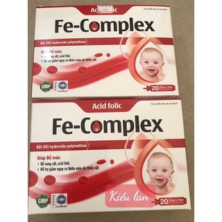 Fe-complex sắt bổ máu (hộp 20 ống)