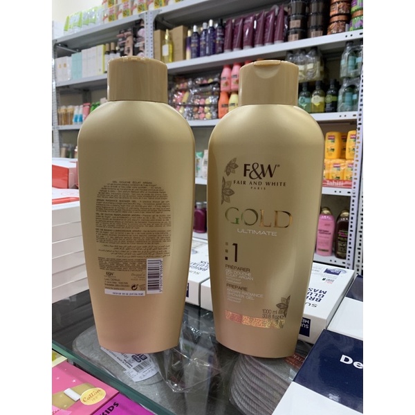 Sữa tắm FAIR AND WHITE GOLD ULTIMATE SHOWER GEL - 1000ml