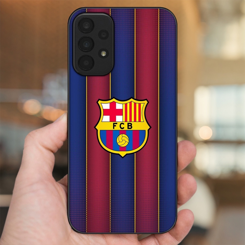Ốp lưng Samsung A23 viền đen in hình Barcelona Barca