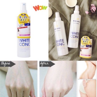 Lotion xịt dưỡng da white conc 150ml