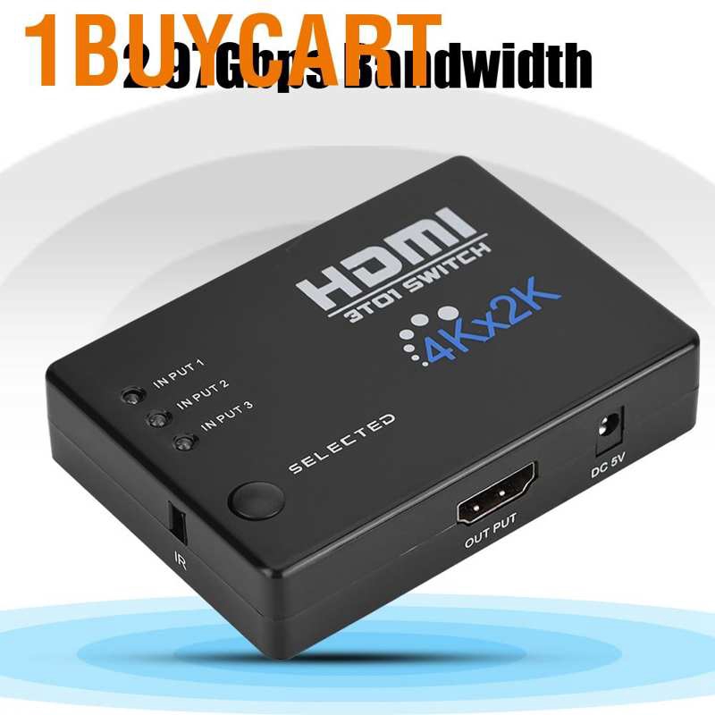 Đầu chuyển đổi HDMI 4K 3 sang 1 2.97Gbps xuất âm thanh 4K*2K chất lượng cao