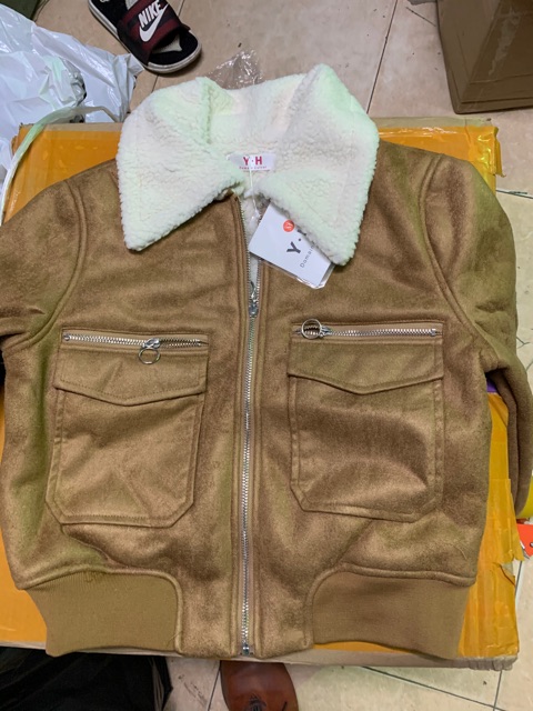 Áo khoác trần lông cừu [ Ảnh thật