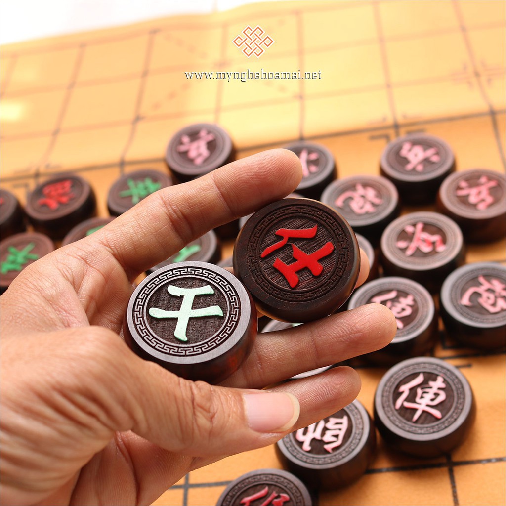 Bộ cờ tướng gỗ Trắc 4cm