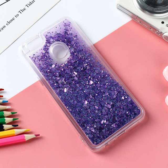 Ốp điện thoại silicon kim tuyến nước cho Oppo A7 A5S F1 R9 R9s F3 Plus