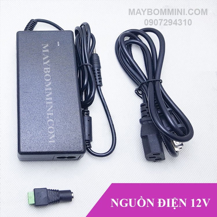 Máy bơm nước mini áp lực 12V 60W Smartpumps kèm nguồn điện