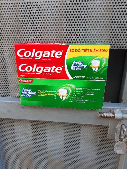 (giá tốt) Lô 2 Colgate Maxfresh bạc hà (175g x 2 cây)Kem đánh răng