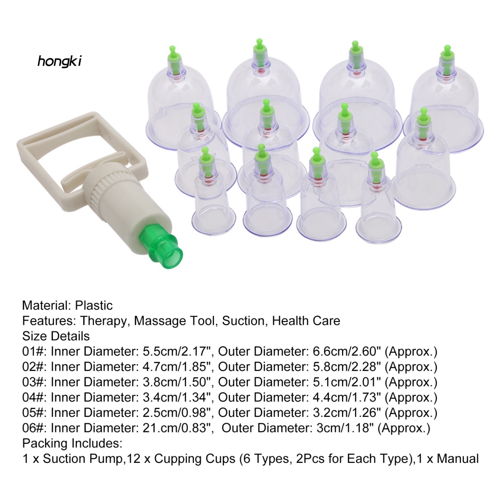 1 Bộ Dụng Cụ Giác Hơi Chữa Bệnh Bằng Liệu Pháp Trung Hoa Có Thể Tái Sử Dụng