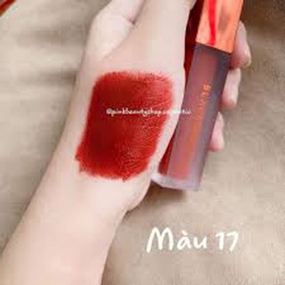 Son Kem Lì Black Rouge Air Fit Velvet Tint Màu A17 đỏ lạnh
