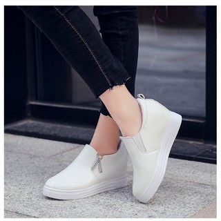 Giày lười nữ có khóa kéo