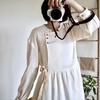 Mochi dress - đầm xô muslin mềm mịn | Lá Xoè