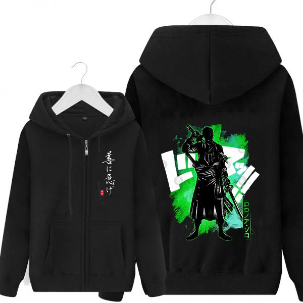 Mẫu áo khoác One Piece - Zoro đẹp rẻ chất lượng mẫu mới HOT nhất, siêu đẹp