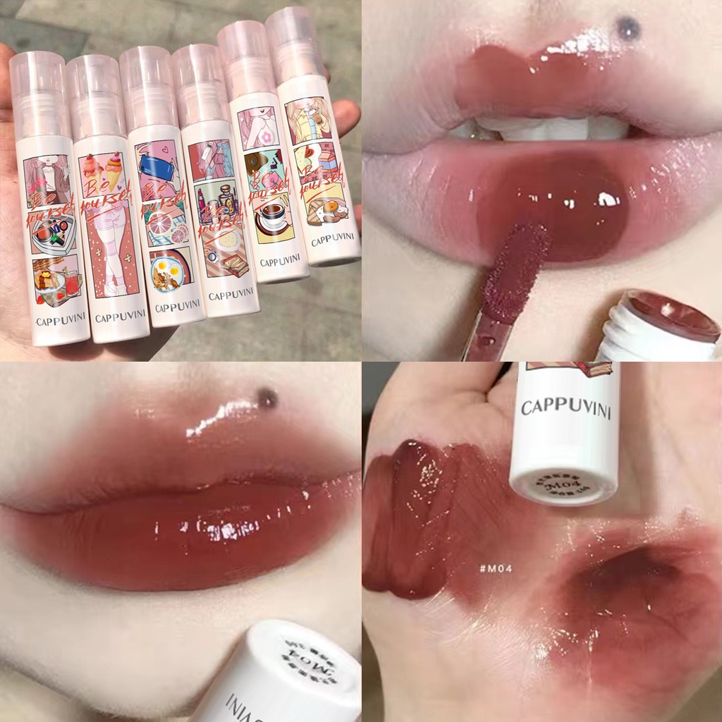 Son Bóng Cappuvini Dưỡng Ẩm Nuôi Dưỡng Môi Căng Mọng