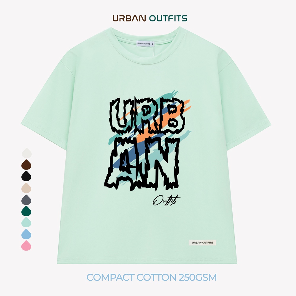 Áo Thun Tay Lỡ Form Rộng URBAN OUTFITS ATO168 Local Brand In Chữ ver 2.0 Chất Vải 95% Compact Cotton 250GSM Dầy