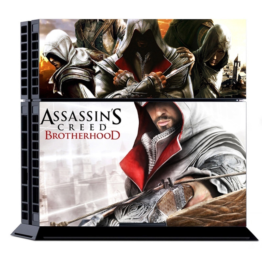 Miếng dán trang trí bộ máy chơi game PS4 hình Assassin's Creed Brotherhood