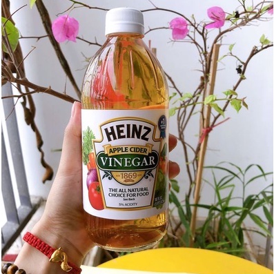 Dấm Táo/Dấm Trắng Pint White Vinegar HEINZ chai 473ML chính hãng