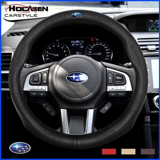 For Subaru Bọc vô lăng da bò thật ô tô cao cấp đẹp Car Cow Leather Steering Wheel Cover Fit XV Outback Forester WRX Levorg BRZ Impreza XV