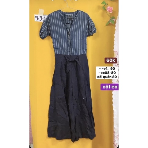 Jumpsuit somi xô cột eo size M.S531