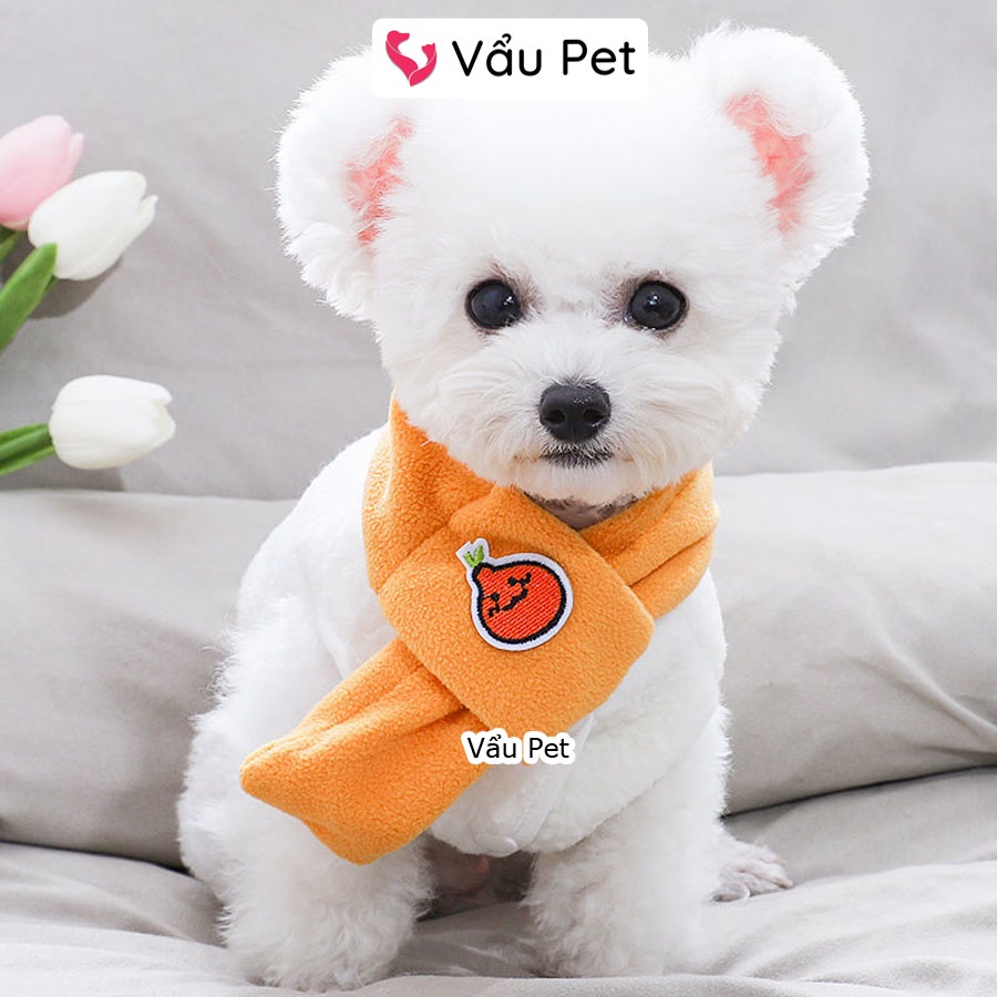 Áo Cho Chó Mèo Áo bông tặng kèm khăn thời trang - Quần Áo Cho Chó Mèo Thú Cưng Vẩu Pet Shop
