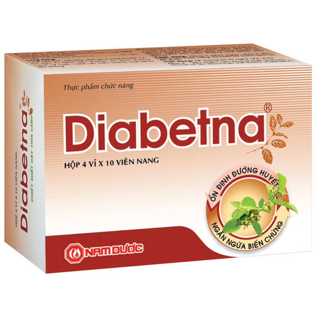 [CHÍNH HÃNG] Diabetna - Giúp làm hạ đường huyết. Hỗ trợ bệnh tiểu đường, ổn định đường huyết, ngừa biến chứng tim mạch